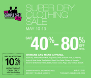 SUPER DRY CLOTHING SALE