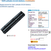  Dell Latitude E6320 batteries