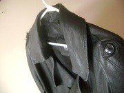 Real Leather Men's Trench Coat
