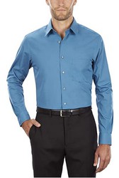 Van Heusen Men's Dress Shirt Regular Fit Poplin Solid 