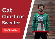 Cat Christmas Sweater
