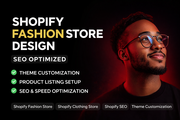 I will design shopify clothing website, clothing shopify store, shopif